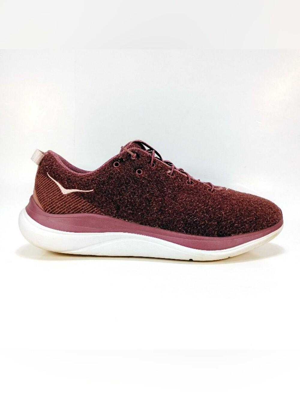 Hoka One One Hupana Flow Wool Womens Size 8.5 Purple Running Shoes Sneakers